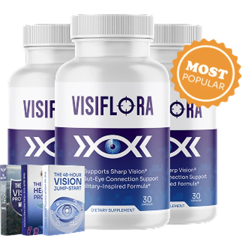 VisiFlora Longevity & Vitality Support — 3 Bottle / 90 Day Pack