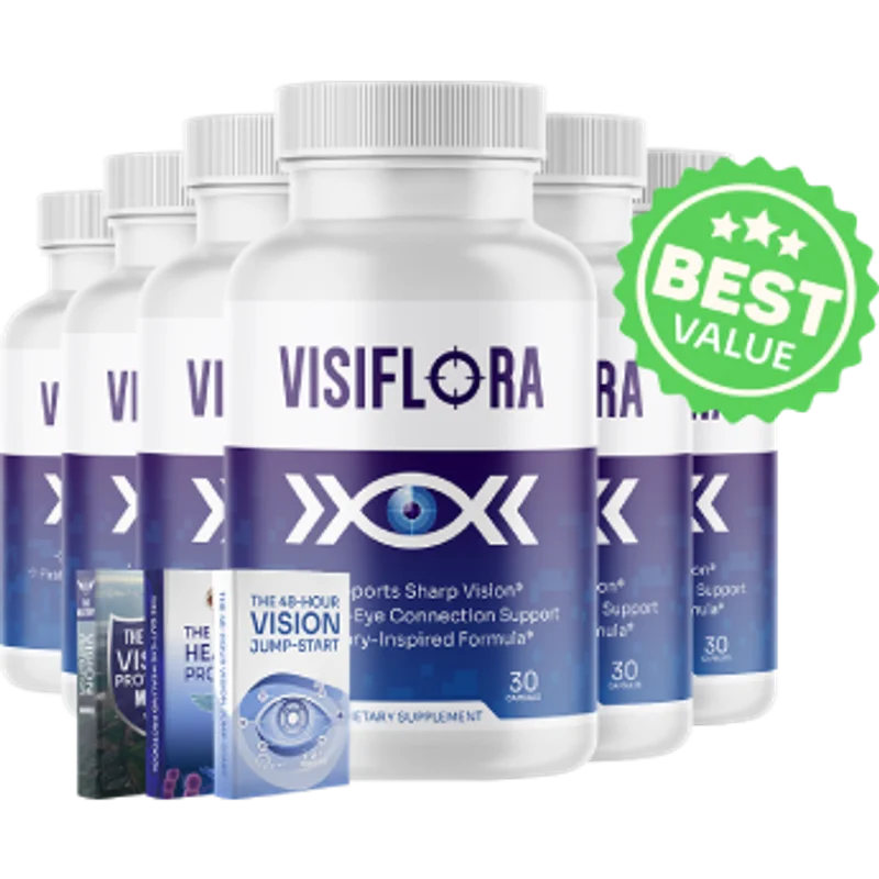 VisiFlora Longevity & Vitality Support — 6 Bottle / 180 Day Pack